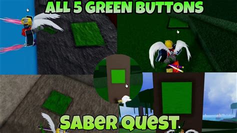 How To Solve The Saber Quest Puzzle | All 5 Green buttons location ...