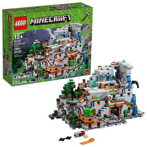 LEGO Minecraft The Mountain Cave 21137 (2,863 Pieces) - Walmart.com