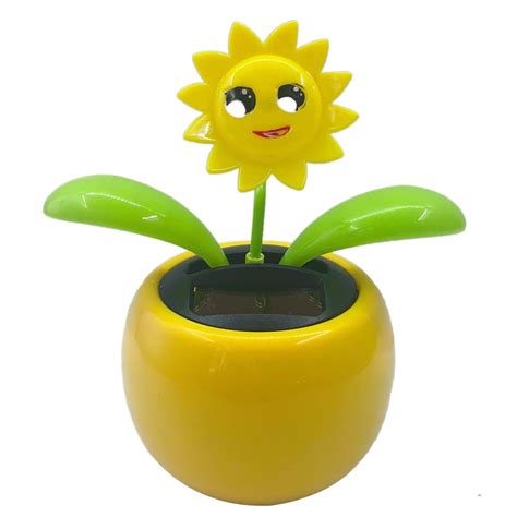 Solar Powered toy Swing Dancing Toy Flower Pot Solar Powered Toy Gift ...