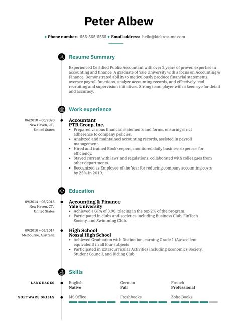 Resume Summary Example | Kickresume