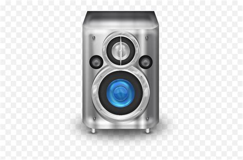 Metal Blue Speaker Icon - Color Speakers Icon Pack Blue Speakers Png,Speaker Png - free ...