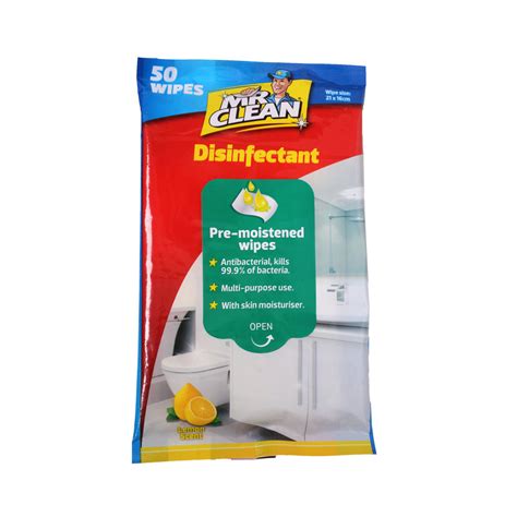 Disinfectant Wipes - 50PK - Mr Clean