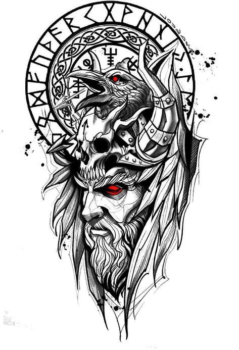 46 Tattoo Odin-Ideen | wikinger tattoo, wikinger, nordische mythologie