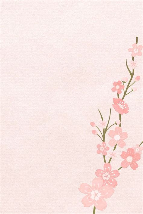 Pink Japanese cherry blossom feminine background | free image by rawpixel.com / Tang | Pink ...