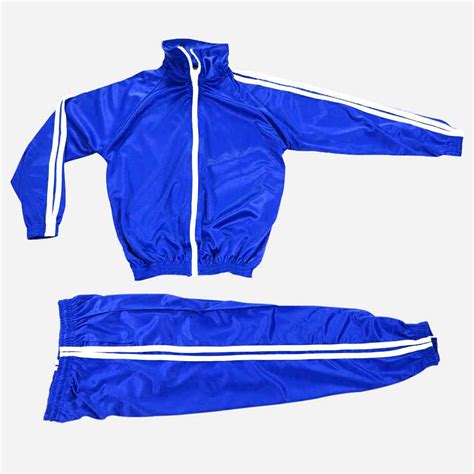 School Tracksuits Royal Blue White Stripes - Tekiria General Suppliers LTD