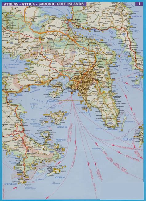 Athens Road Map - Mapsof.Net