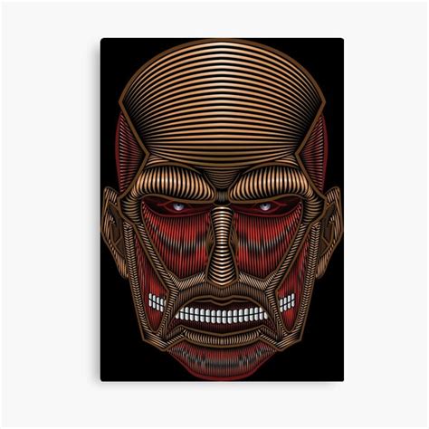 "Colossal titan *fan art*" Canvas Print by kinkpen | Redbubble