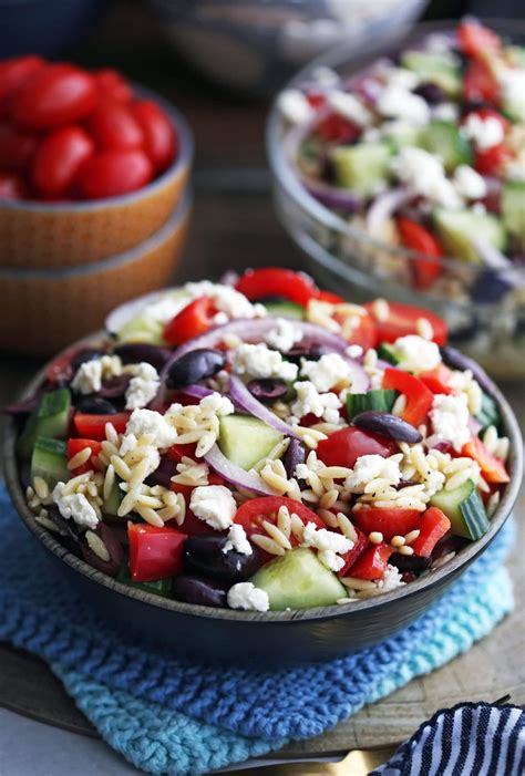 Greek Orzo Salad with Lemon Vinaigrette - Yay! For Food