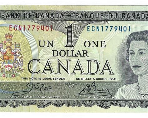 1973 Canada 1 Dollar Bill Canadian Banknotes Various Grades - Etsy