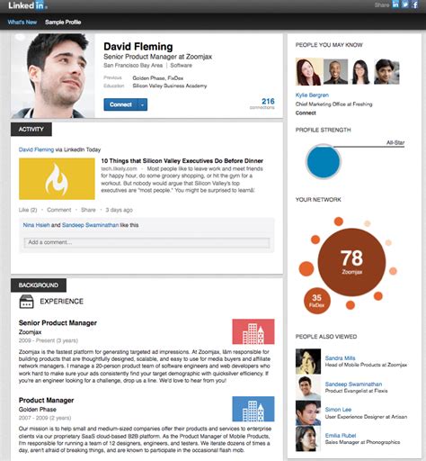 A New Look for LinkedIn Profile Pages