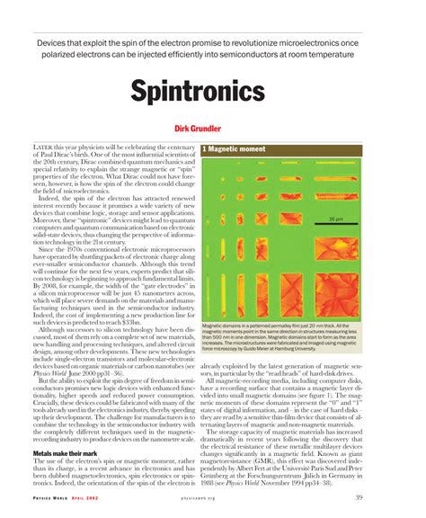 (PDF) Spintronics