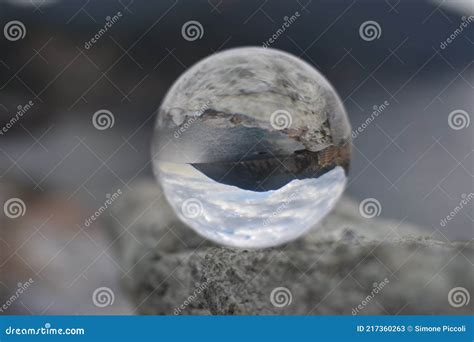 Amazing Sunset Seen through the Eyes of the Lensball Stock Image - Image of dusk, beautiful ...