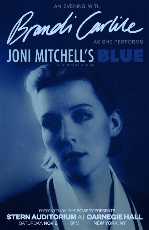 Brandi Carlile Announces Joni Mitchell 'Blue' Tribute at Carnegie Hall