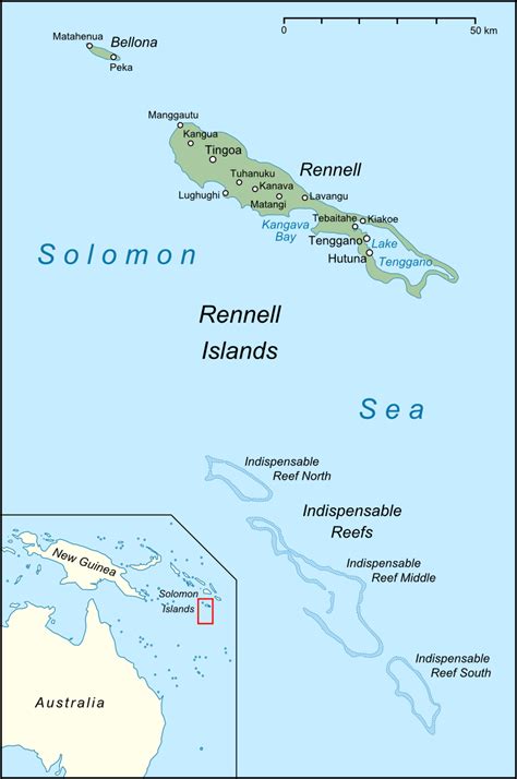 Rennell and Bellona Province - Wikipedia | Island map, Island, South ...