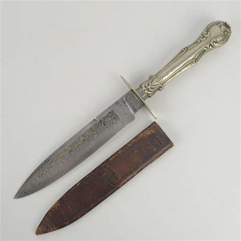 Antique Mid-1800s Tillotson Sheffield Far West Hunting Bowie Knife 11.25″ - OpAmerica