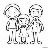 Stick Figure Family Coloring Page 61213 48440 sketch template