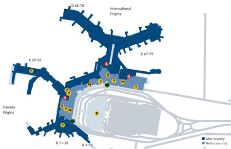 Vancouver International Airport Terminal Map