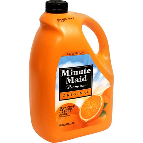 Minute Maid 100% Juice, Pure Squeezed Orange, Original, Low Pulp | Dairy | Cannata's