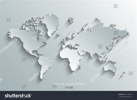 Image Vector World Map Stock Vector (Royalty Free) 219768013 | Shutterstock