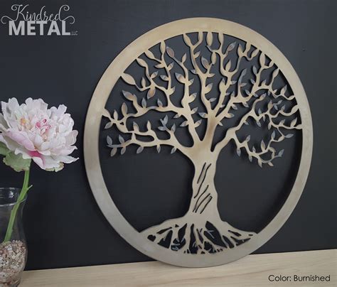 Large Metal Family Tree Wall Art | stty-sane