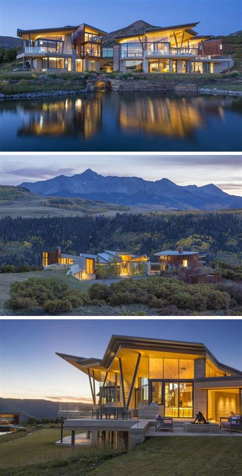 Colorado Architecture | Architecture that inspires Mountain Home Exterior, Modern Mountain Home ...