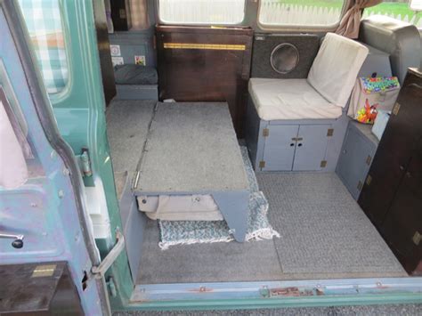 Corvair van camper interior photos (Ben's Bus)