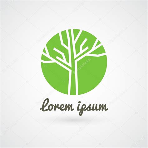 Green circle tree logo, design template — Stock Vector © kovalto1 #76635797