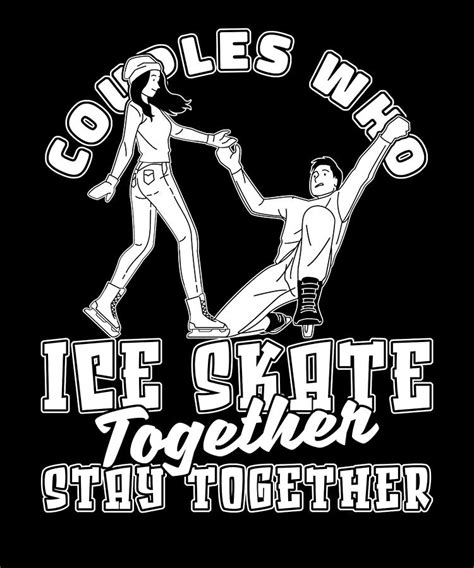 Figure Skating Couple - Ice Skating #1 Digital Art by Crazy Squirrel ...