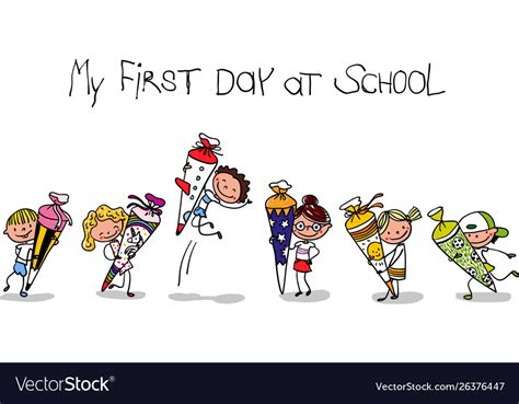 First Day Of High School Cartoon