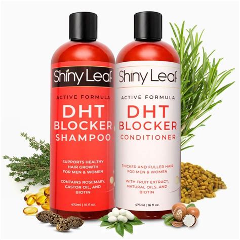 DHT Blocker Set Natural Ingredients | Dht blocker shampoo, Dht blockers, Healthy hair