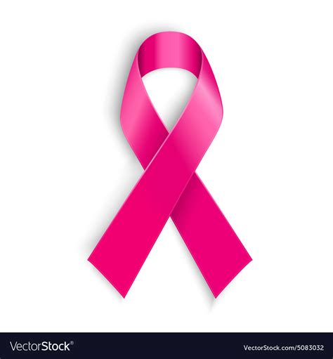 Breast cancer awareness pink ribbon Royalty Free Vector