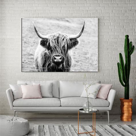 Highland Cow Canvas Wall Art Prints Cow Canvas Art Highland - Etsy