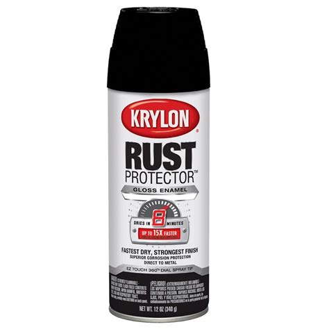 Krylon Black Indoor/Outdoor Spray Paint at Lowes.com