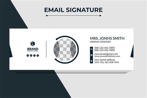 Professional Email signature or email footer Template design Pro Download Pro Vector 5211097 ...