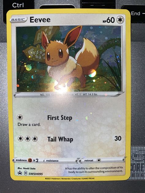 Eevee-SWSH095-=-Holo-Promo-=-SWSH-Black-Star-Promo-2021-=-Pokemon-Card Values - MAVIN