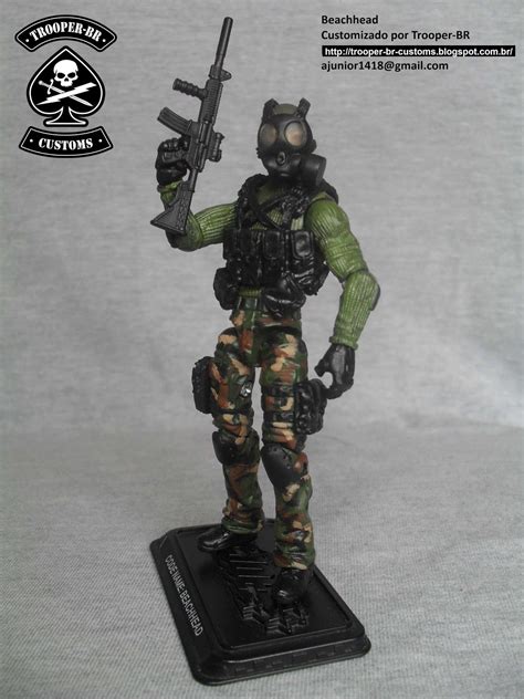 gi joe custom beachhead 1 | Figura de ação, Gi joe, Figuras