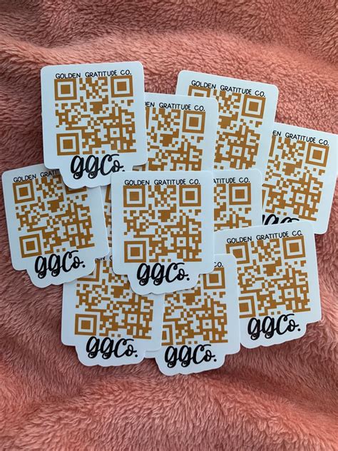 Custom QR code waterproof stickers wholesale small business | Etsy