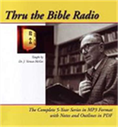 Listen to Dr. J. Vernon McGee - Thru the Bible Radio Online