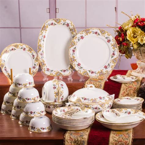 Sets of 48 Items made of Fine Bone China Crockery Dinnerware Plates ...