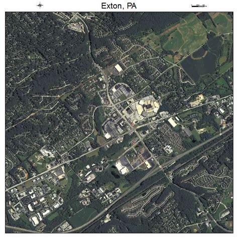 Aerial Photography Map of Exton, PA Pennsylvania