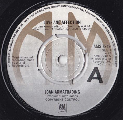 Joan Armatrading - Love And Affection (1976, Large A Four-Prong Pushout ...