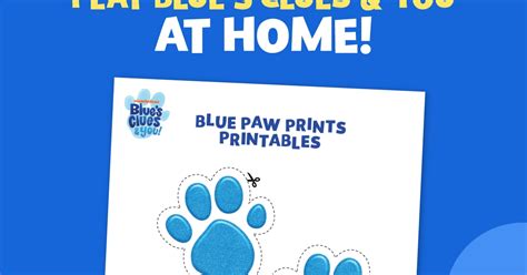 Nick Jr Blue's Clues Paw Print Logo Blues Clues And You! Edible Cake ...