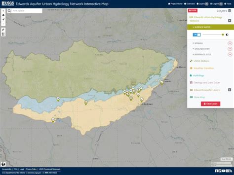 Edwards Aquifer Land Urban Hydrology Network Interactive Map - Texas ...