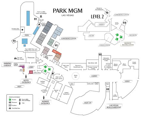 Park Mgm Las Vegas Map - World Map