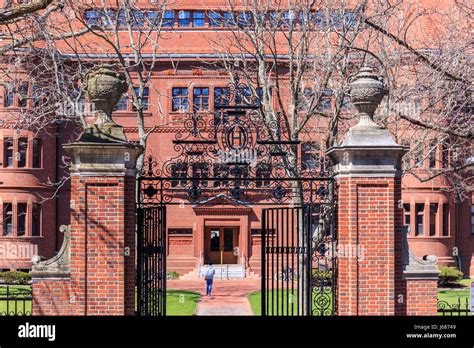 Sever Gate at Harvard University campus in Cambridge, MA, USA Stock ...