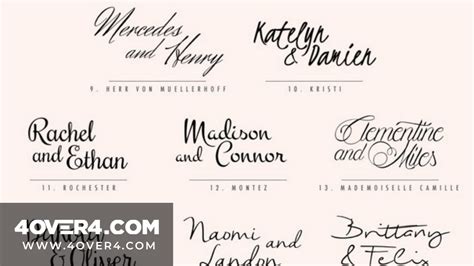 The Best Wedding Script Fonts for Invitations and Designs