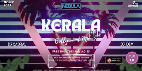 Kerala Night - Bollywood Mix at Nebula Pub in Bangalore - HighApe