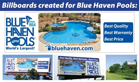 Heather Hopkins Design - Blue Haven Pools - Marketing & Graphic Design ...