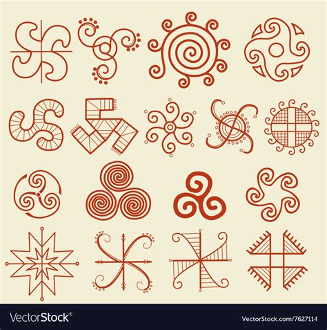 Ethnic tribal native sun symbol Royalty Free Vector Image