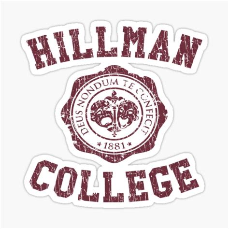 "Hillman-College-1881" Sticker for Sale by Scurif21 | Redbubble